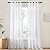 NICETOWN White Sheer Curtains & Drapes 96 inches Long for Living Room - Grommet Top Solid Lightweight & Airy Gauzy Window Treatments with Light Filtering for Bedroom, 2 Panels, W54 x L96