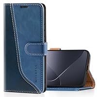 Mulbess Custodia per Xiaomi Redmi Note 10 PRO, Cover Magnetica Flip con Chiusura, Fessura Carte Portafoglio, Portacellulare Protezione, Vintage Navy Blu