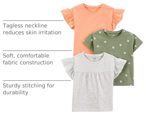 Image of Simple Joys by Carter's Baby-Girls 2-Pack Short-Sleeve Tee Shirts