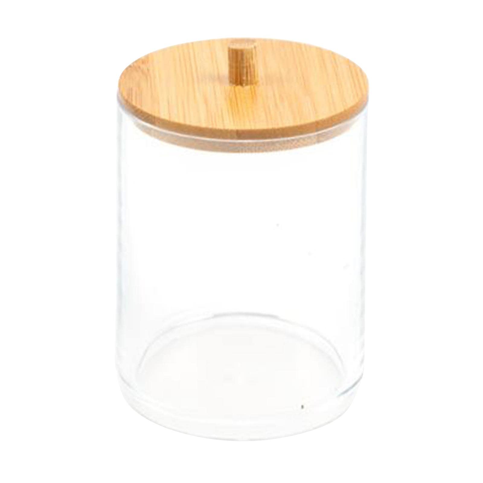 Dispenser Floss Clear Acrylic Cotton Swabs Holder for Modern Bathroom Decor 4.53x4.53x 4.92inch-image-32