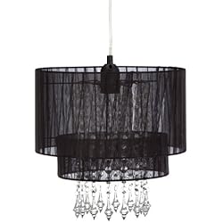Lámparas Araña Modernas Baratas Smartwares Luz Colgante con Forma de Candelabro de Diseño Moderno, Negro