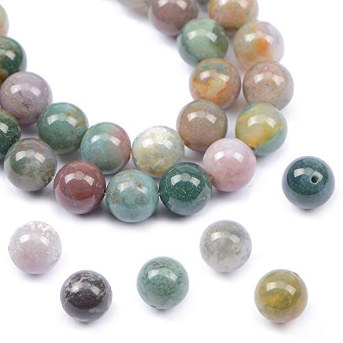 AD Beads Natural Gemstone Round Loose Beads 15" for Bracelet
