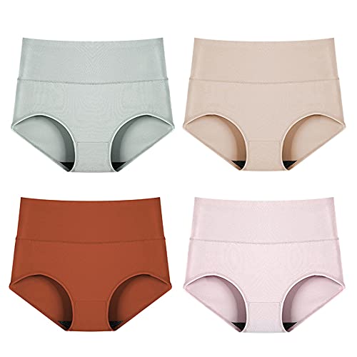 Slips taille haute en coton respirant anti-humidité pour un confort optimal en taille XL