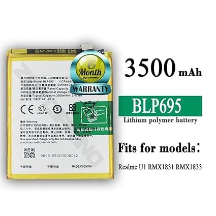 Image of Original BLP695 Battery for Realme U1 / RMX1831 / RMX1833 Battery with 6 Month Warranty****(N133)