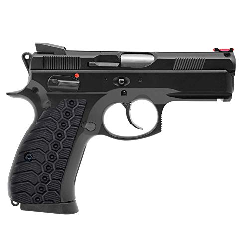 Guuun G10 Grips For Cz Compact Ops Mechanical Texture Cz-75 P-01 Grip - Black #TOP4