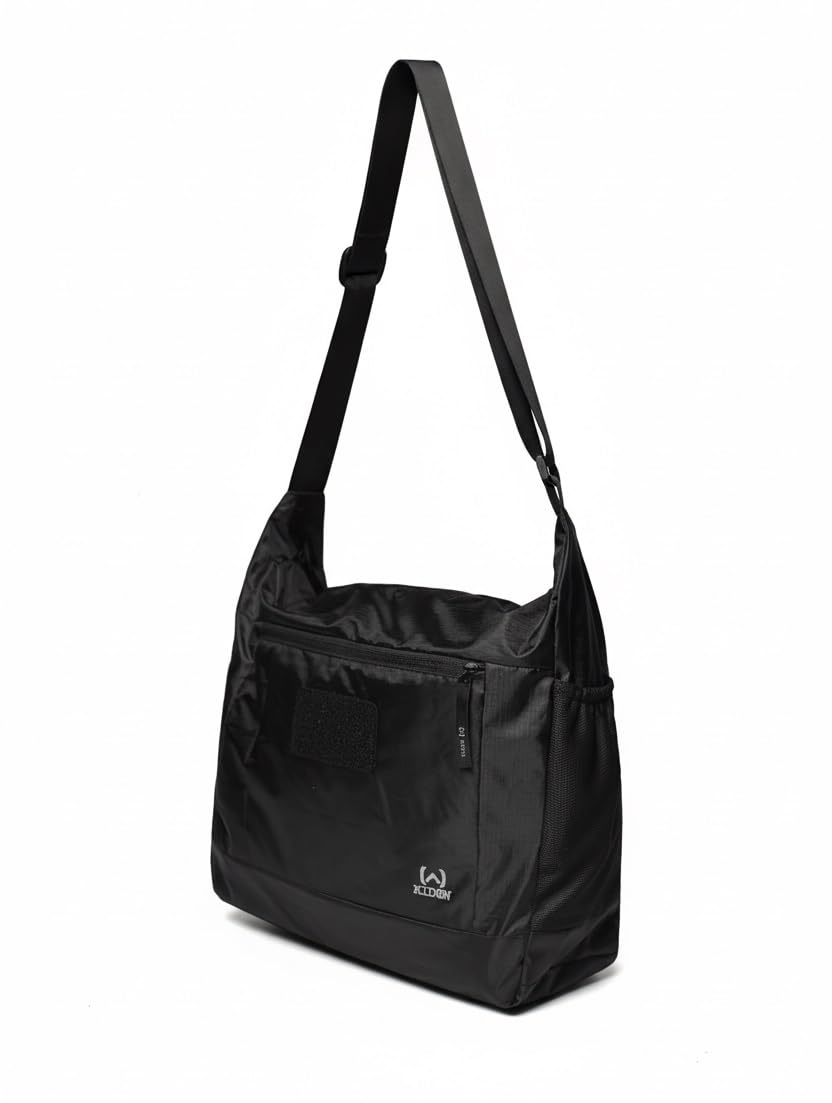 Kidon Ultra-Light Foldable Messenger Crossbody Bag - Waterproof PU-Coated Polyester Ripstop Fabric - Versatile Lightweight Shoulder Bag for