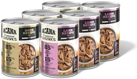 ACANA Premium Chunks in Bone Broth Grain-Free Wet Dog Food Variet...