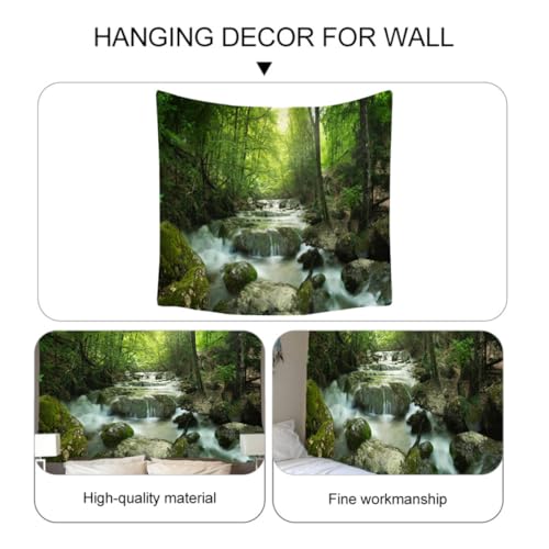 Tapiz de pared con bosque 3D para transformar tu salón en un oasis 3