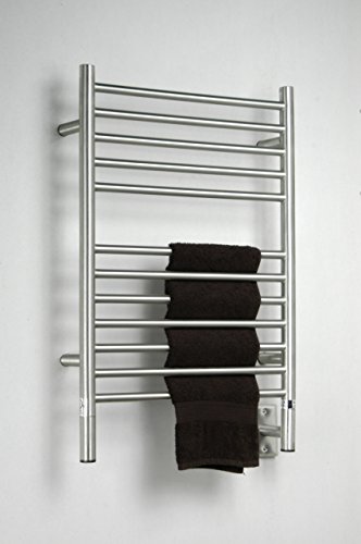 Amba Jeeves Wall Mount Electric E Straight Towel Warmer Finish: Brushed #TOP6