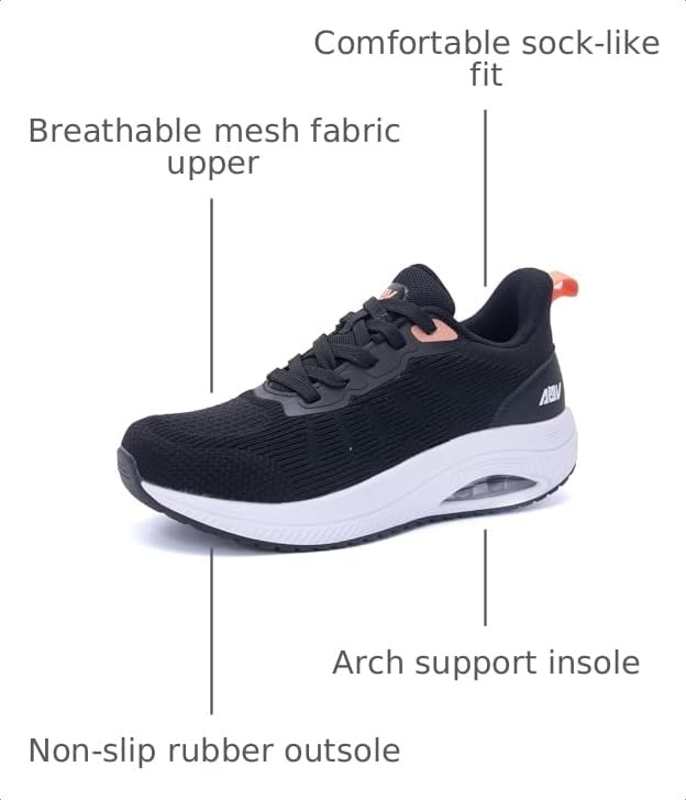 Image of Women Arch Support Walking Shoes Orthotic Plantar Fasciitis Sneakers
