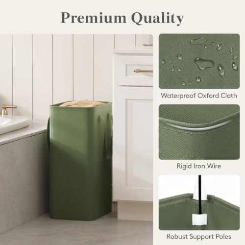 Image of Lifewit Slim Collapsible Laundry Basket with Handles