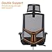 Office Chair Mesh Executive Chair Adjustable Armrest/Headrest Rotating Chair with Footrest Lounge Chair
