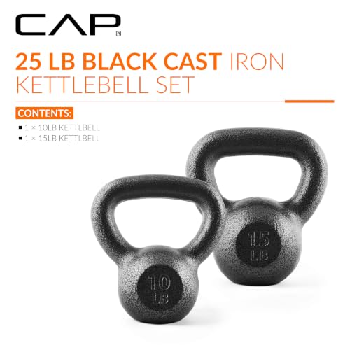 Image of CAP Barbell Cast Iron Kettlebell - Singles and Sets, Multiple Weight Choices