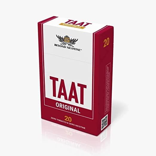 TAAT Original Herbal Cigarettes - Traditional Cigarette Substitute, Non-Addictive, Tobacco & Nicotine-Free, Natural Herbal Smoking Blend Alternative, Full Flavors Delicate Taste - 1 Pack