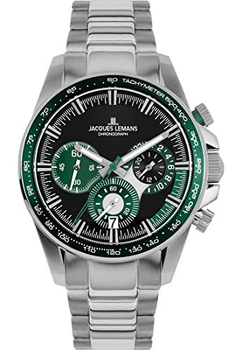 Chronographe pour homme Jacques Lemans 1-2127G montre de sport chic au bureau