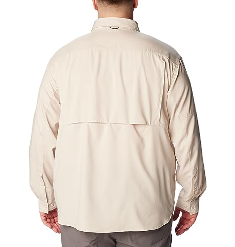 Image of Columbia Men Polyester Loose Omni-Shade Ridge Utility Lite Hiking and Trekking Long Sleeve Shirt