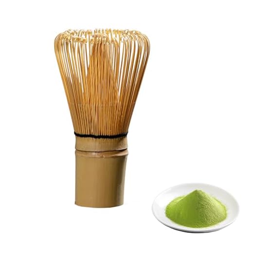 Matcha-Schneebesen, Bambusbesen Matcha, Grüner Tee Whisk mit 80 Borsten, Traditioneller Japanische Teezeremonie, Hochwertiger Schneebesen als Zubehör für Handgefertigt