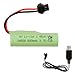 SWARK 3.7V 500mAh 14500 Rechargeable Li-ion Battery SM-2P Joint with USB Charger for Rc Remote Control Car Toys