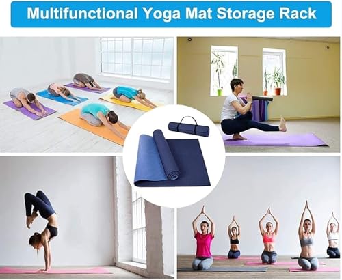 Support fixe en fer tapis de yoga structure Bianco épurée - 6