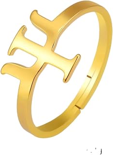 New 2026 Psi Psychology Symbol Rings For Women Men Stainless Steel Grriek Alphabet Letter Rings Spiritual Amulets Jewelry Gifts Perfect For Gift For Special Occasions