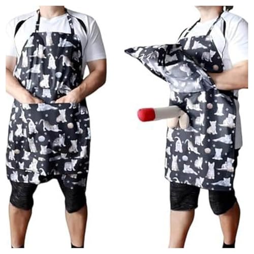 Bkazwe Tablier de Cuisine Homme Humour - Humoristique & Créatif avec Effet Surprise Caché - Cadeau Drôle pour Anniversaire Enterrement de Vie de Garçon -...