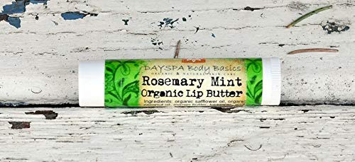 Nature'S Apothecary W1106 All-Natural Rosemary Mint Lip Butter - Organic Cold-Pressed Oils & Beeswax To Soothe & Protect - Lip Balm Handmade In Usa By Dayspa Body Basics thumb #1