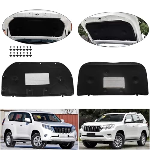 Moteur isolation coton capot insonorisé tapis de couverture Toyota Prado 2010