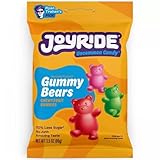 GENERIC Joyride Sweets Gummy Bears, Chewy Fruit Gummies Candy, 60% Less Sugar, Plant Based Candy, 3.5 oz pack