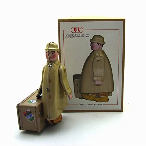 AYUNJIE Retro Wind Up Toy 472 Viaggiatore Nostalgico Tema Latta Giocattoli personalità Decorazione Vintage da Collezione Bambini Regalo per Ragazzi Ragazze Interazione Genitore-Figlio