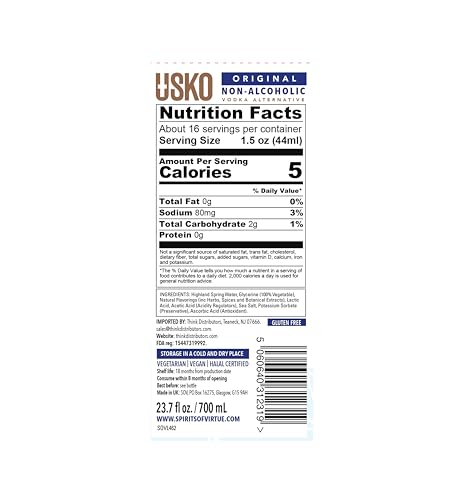 image for Think Distributors USKO Original Non Alcoholic Vodka , 0.0% ABV Non Al
