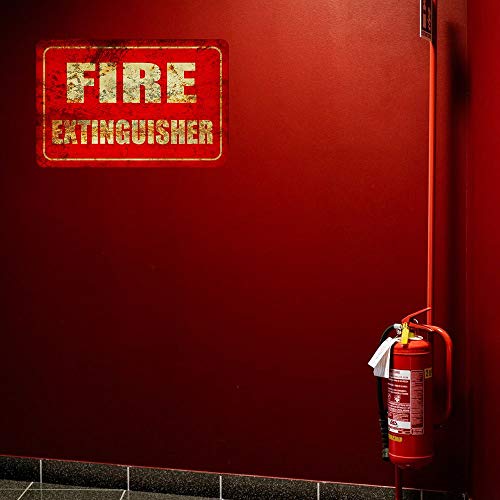 Fire Extinguisher Metal Business Novelty Tin Sign Indoor and Outdoor use 8