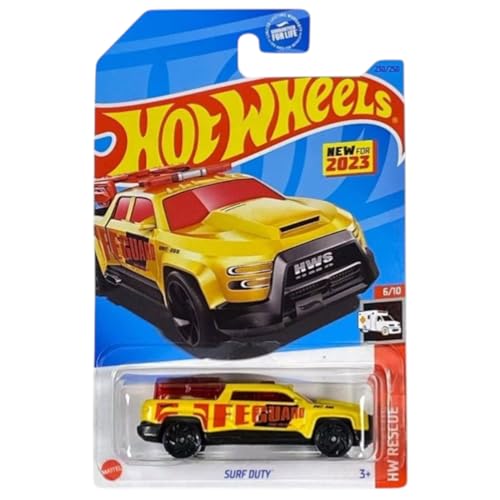 Hot Wheels Surf Duty HW Rescue 6/10 amarillo miniatura 1