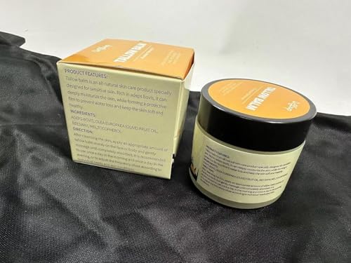 Beef-Tallow-Balm-for-Skin-Care-All-Natural-Moisturizing-Body-Oil-with-Honey-and-Beeswax-Tallow-from-Grass-Fed-Cows--Beef-Tallow-Moisturizer-Made-in-USA-20-Oz