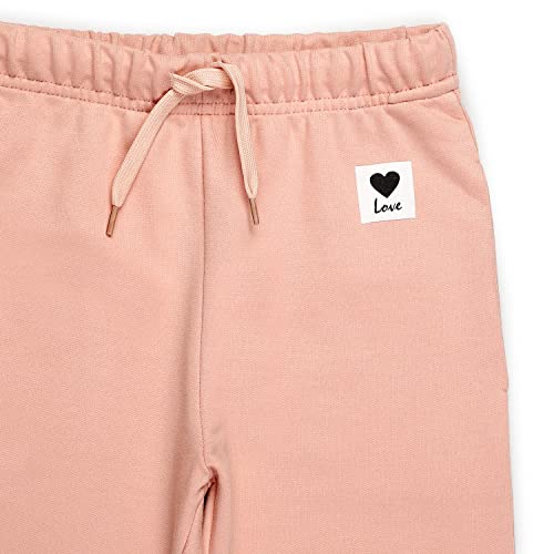 Image of Alan Jones Clothing Girls Mid Rise Pack of 2 Joggers Track Pants | Side Pockets | Elastic Waist with Drawstring | Regular Fit