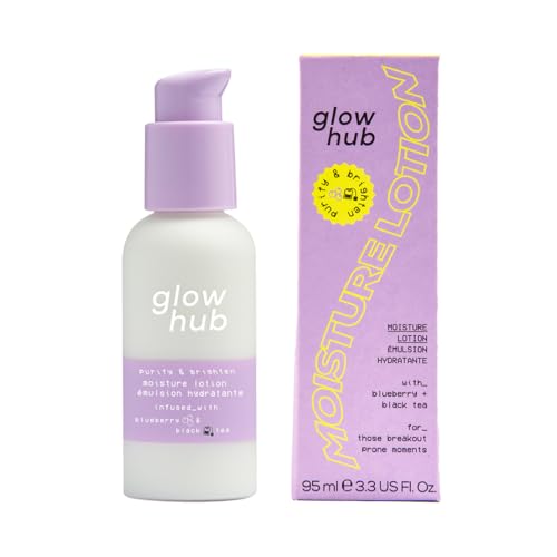 Glow Hub Purify & Brighten Moisture Lotion with Squalane for Blemish Prone Skin 95ml, White, 95 ml (Pack of 1)