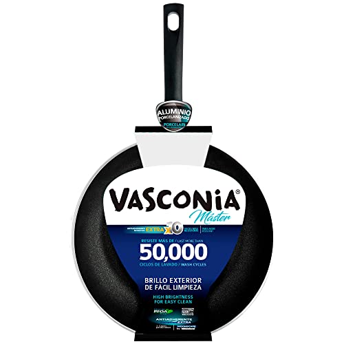 La mejor comparación de Sartenes vasconia favoritos de las personas. 39 Vasconia | Sartén con Antiadherente Master de Aluminio 26 cm – Color Negro