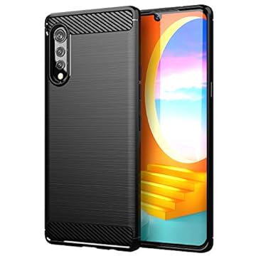 XZDWH Capa de Celular LG Velvet 5G, TPU com Absorção de Choque, Moldura Elevada Protetora, Preta