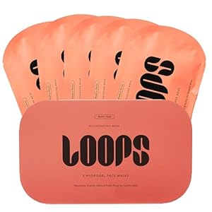 LOOPS WEEKLY RESET – Rejuvenating Hydrogel Face Masks – Rejuvenate, Hydrate, Refine, Visibly Plump – Moisturizing & Pore Refining – Glowing Skin Mask Face Mask Reduces Signs of Puffiness, 5pc