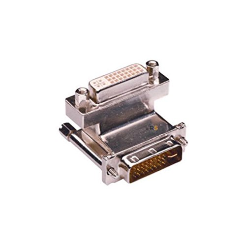 Lindy DVI 90 Grad Adapter DVI-I Grigio