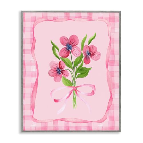 Impression giclée Stupell Industries cadre rose pour decoration de salon moderne