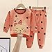 SEHIOZNI Toddler Boys 𝙥𝙖𝙟𝙖𝙢𝙖s Set 2 Piece Long Sleeve Cotton Excavator Construction Truck 𝙨𝙡𝙚𝙚𝙥wear (Coffee, 18-24 Months)