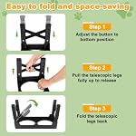 4-in-1 Dog Bowl Elevated Stand with Slow Feeder & Spill-Proof Water Bowl, 5-Height Adjustable Raised Dog Bowl for Large, Medium, and Small Dogs, Non-Slip Base Dog Feeding Station - Image 6