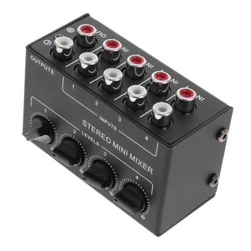 Mélangeur audio stéréo canaux table de mixage passive portable