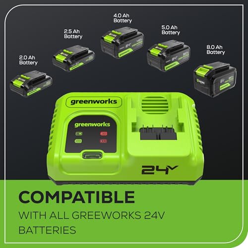 Greenworks 24V 5A Rapid Battery Charger (Genuine Greenworks Charger) by Greenworks - Image 4