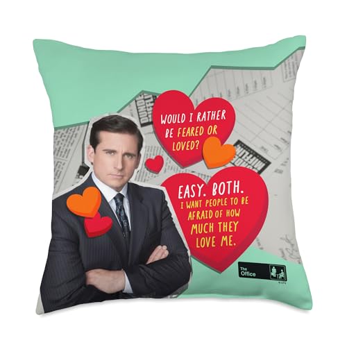 The Office Michael Scott Feared Or Loved Throw Pillow