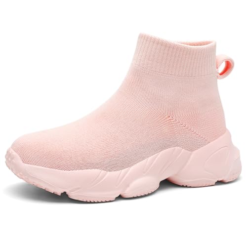 Boys Girls Breathable Athletic Sneakers Lightweight Outdoor Tennis Sock Shoes