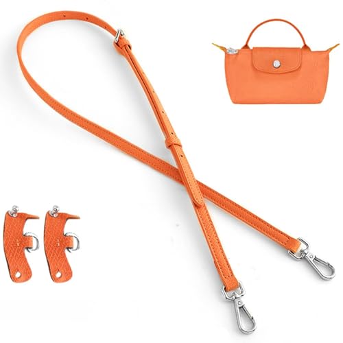 longchamp Correa para el hombro, correa para monedero, ajustable, repuesto para Long Champ Le Pliage Original Mini Pouch Strap (naranja)