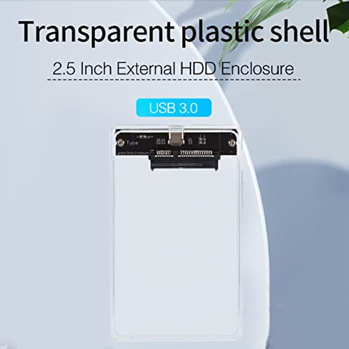 Caja externa transparente para disco duro 2.5 USB3.0 Tipo-C miniatura 6