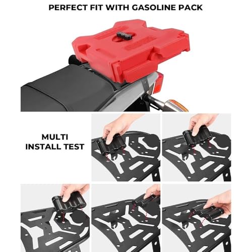 Porte-Bagages Arrière de Moto TW200 Solution de Charge Robuste en Acier - 4