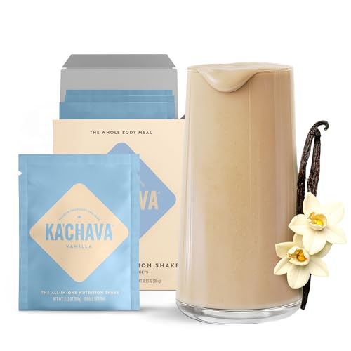 Image of Ka'Chava Whole Body Meal Shake Vanilla - Vegan Protein Powder with 85+ Superfoods & Greens - Plant-Based Meal Replacement with Probiotics & Digestive Enzymes- 5 Servings